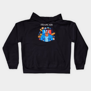 Francais: Mystery Man Kids Hoodie